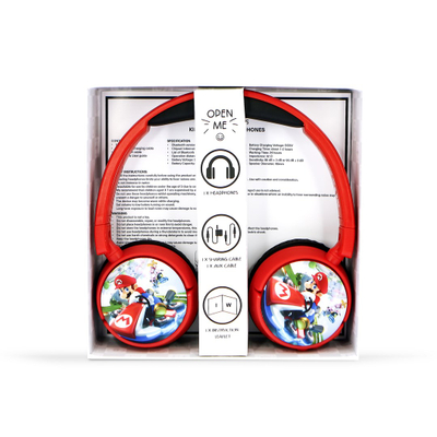 Слушалки OTL Technologies Mario Kart Wireless, црвени
