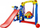 Komplet i lojërave të kopshtit LEANToys Garden Set Slide Swing Lion Sound