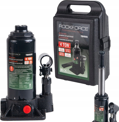 Ngritës hidraulik ROCKFORCE FK-T90404S, kolonë 4T, me kuti plastike, i kuq