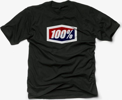 Bluzë me mëngë të shkurtra 100%, L, e zezë