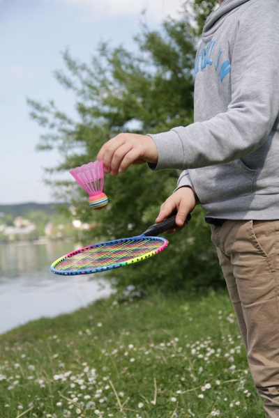 Set loje Badminton Schildkrot, i kaltër