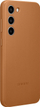 Kapak telefoni Samsung Leather Case Galaxy S23+, lëkurë origjinale, për Galaxy S23+, kafe