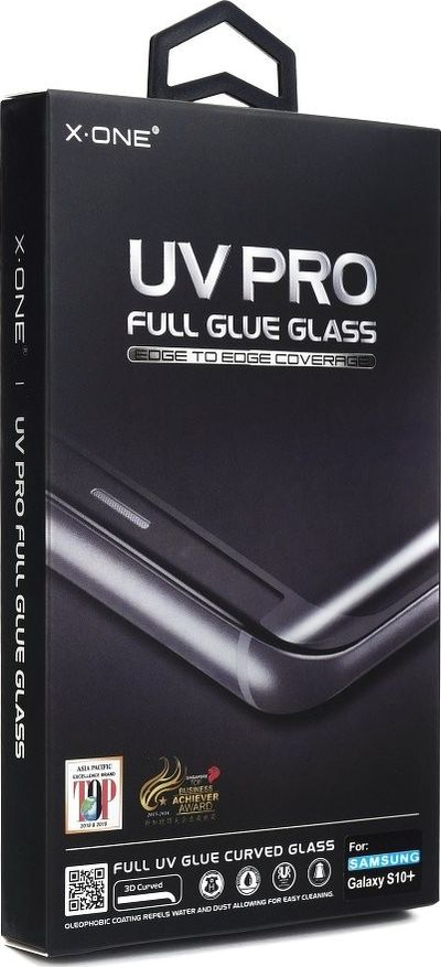 Xham mbrojtës X-One UV Pro për Samsung Galaxy Note 10, 3D i lakuar, transparent
