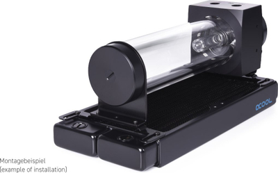 Pompë ftohje kompjutri Alphacool 15381 me depozitë, RGB 5 V, e zezë transparente