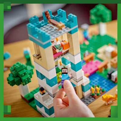 Set lojrash LEGO Minecraft The Crafting Box 4.0, 21249, 605 copa, për kalamoj 8+
