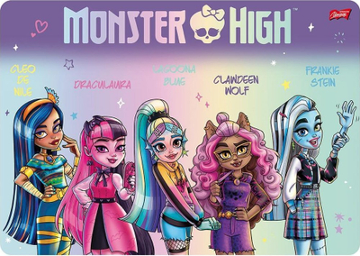 Nën-shtresë e laminuar St. Majewski Monster High, A3, me dy anë, shumëngjyrëshe