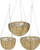 Set vazo me varëse Koopman Planter, 3 copë, PP, shumëngjyrëshe