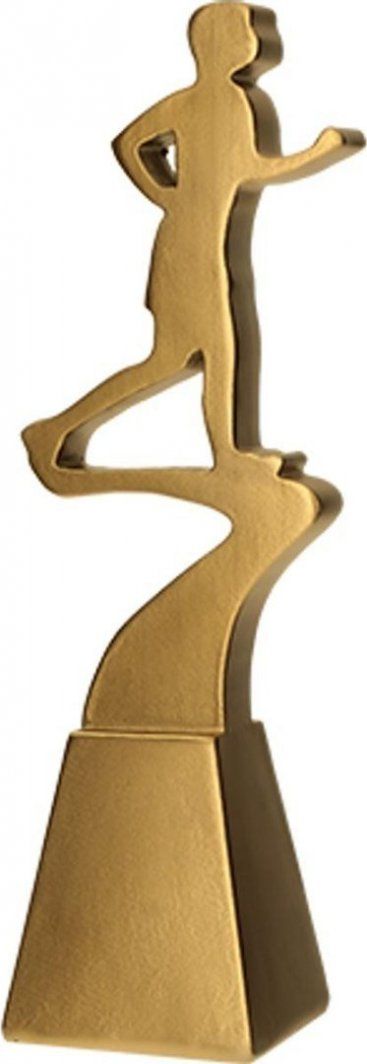 Figurë dekorative Victoria Sport Cast Golden Line Runner, 23 cm, ngjyrë ari