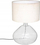 Lampë tavoline Atmosphera Glass Table, 60cm, abazhur klasik, transparente