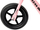 Biçikletë balancu MAGNEZIO Balance Bike, kornizë magnezi, 12", rozë