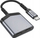 Adapter USB Type C Hoco LS40, 2 në 1, 27W, gri