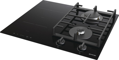Plitë e kombinuar Gorenje GCI691BSC, induksion dhe gaz, me ChildLock, e zezë