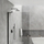 Set dushi i fshehtë Omnires SYSY18BL, dush fikse rain, dush dore, i zi mat