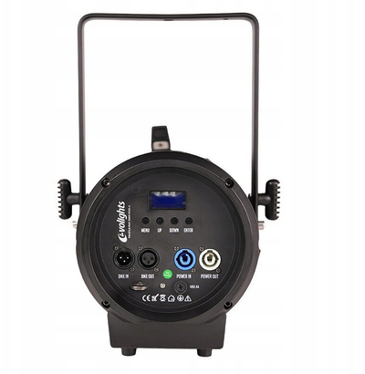 Reflektor skenik EVOLIGHTS PROFILE PAR 250W RGBLA, LED 250W, për teatro dhe koncerte, i zi