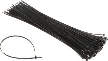 Kapëse kabllosh Trytka, 450x4.8 mm, 100 copë, e zezë