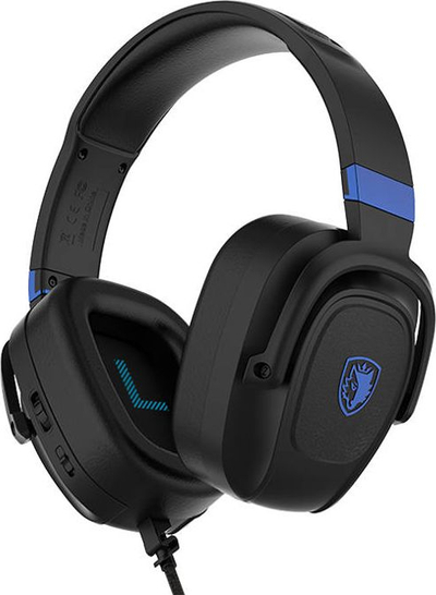 Kufje gaming Spower, stereo, me mikrofon të lëvizshëm, ngjyrë e zezë