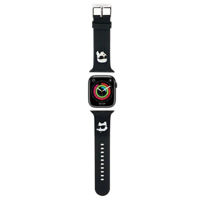 Rrip ore Apple Watch Karl Lagerfeld NFT Karl & Choupette, 38/40/41mm, gome, i zi