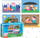 Puzzle Peppa Pig 4 në 1, set për kalamaj, shumëngjyrësh