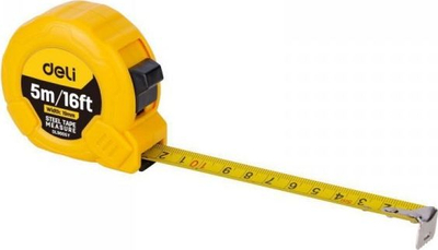<![CDATA[Metrikë matëse Deli, 5m 16ft, vetë-bllokuese, e verdhë]]>