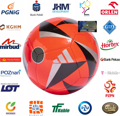 Top futbolli adidas Euro24 Fussballliebe Club IN9375, nr. 5, plastikë sintetike, portokalli