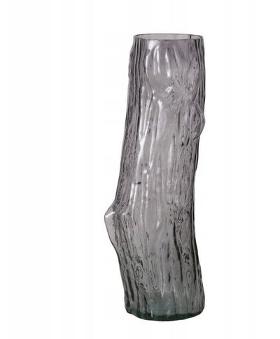 Декоративна стаклена ваза Alberto, 16x46.5 cm, сива