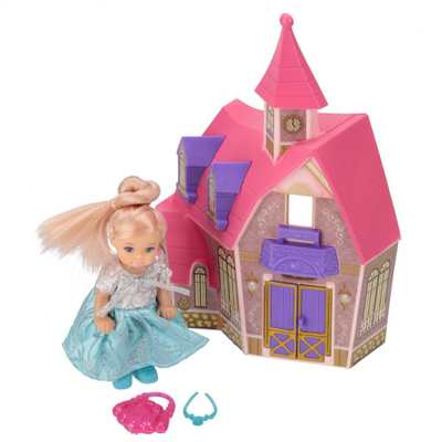 Set lodrash MEGA CREATIVE Princess Doll 571066, kukull 12cm me aksesorë, shumëngjyrëshe