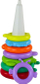 Lodër piramidë Leantoys Pyramid Dino, 13 unaza, shumëngjyrëshe