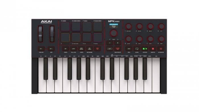 Tastierë MIDI Akai MPK Mini IV, 25 taste, pad kontrollues, e zezë