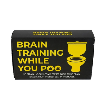 Card Pack  Brain Training While You Poo - Gift Republic