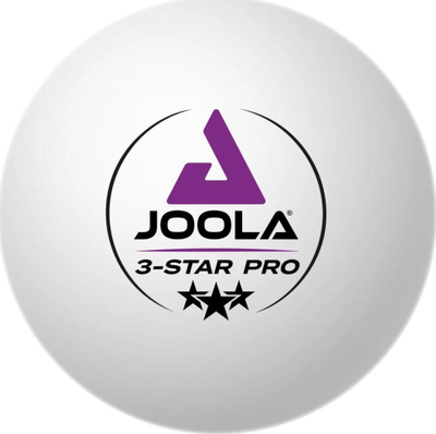 Toptha pingpongu Joola Pro 3-Star, 40+ mm, set me 6 copë, t’bardhë