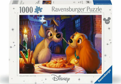 Puzzle Ravensburger Disney Lady and the Tramp, 1000 pjesë, për të rritur