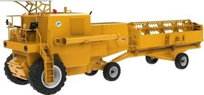 Играчка жетварка Double Eagle ATA Bizon Z056, размер 1:16, рачна, жолта