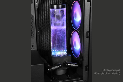Pompë ftohje kompjutri Alphacool 15381 me depozitë, RGB 5 V, e zezë transparente