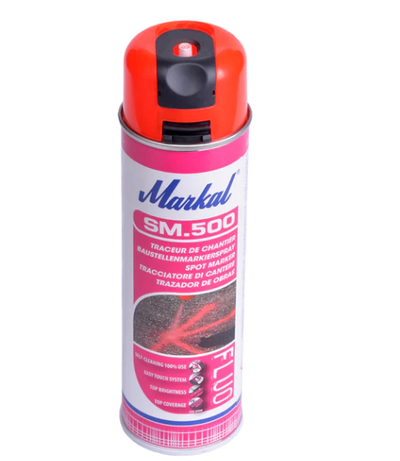 Marker sprej Markal SM500, për shënime ndërtimi, me bojë të bardhë