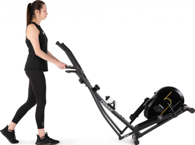 Biçikletë fitnesi magnetike Distance Gold, e zezë

