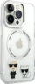 Kllafë telefoni Karl Lagerfeld Karl and Choupette, MagSafe, për iPhone 14 Pro, transparente