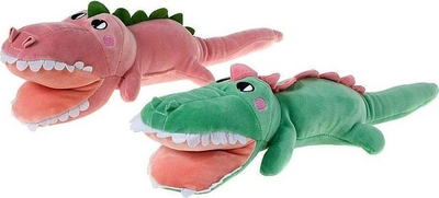 Lodër pelushi krokodil Adar Mascot, 44 cm, me ngjyra nga të ndryshme