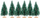 Pemë dekorative Krishtlindjeje Dpcraft, set 3 copë, 6 cm, jeshile