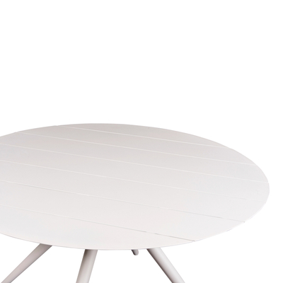 Tavolinë kopshti HIGER HM6290.01, rrethore alumini 126 cm, 74 cm, gri