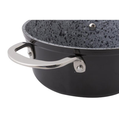 Set tenxhere Lamart LT1283, 5 pjesë, Granit, e zezë/gri