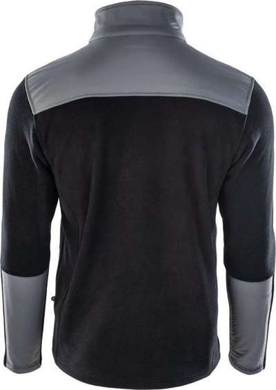 Bluzë Hi-Tec Hanis 350 M, fleece, me zinxhir komplet, e zezë-gri