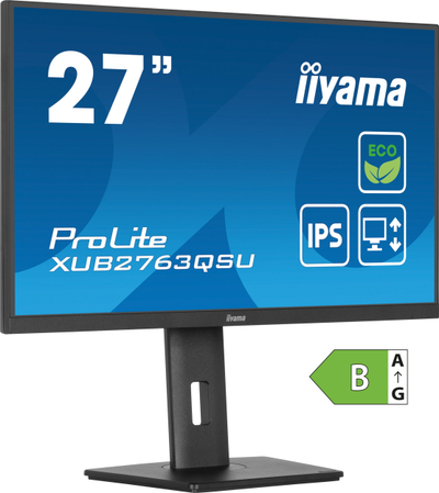 Monitor Iiyama ProLite XUB2763QSU-B1, 27\", Quad HD, i zi