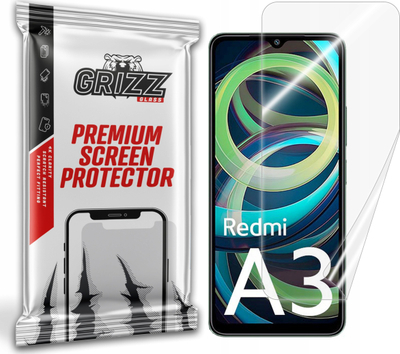 Fletë mbrojtëse keramike Grizz CeramicFilm për Xiaomi Redmi A3, transparencë e lartë, rezistente ndaj gërvishtjeve, transparente