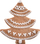 Kallëp torte Orion Christmas Tree, prej çeliku inox, për Krishtlindje, ngjyrë argjendtë