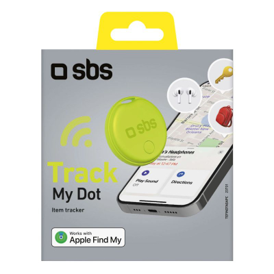 Lokalizues objektesh SBS Track My Circle, punon me Apple Find My, bateri CR2032, jeshile