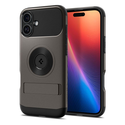 Mbrojtëse Spigen Slim Armor MagSafe për iPhone 16, 6.1", e zezë