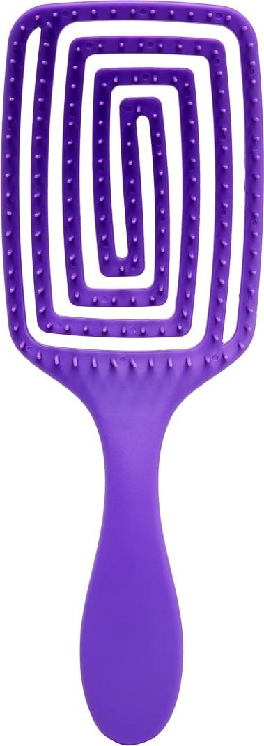 Furçë flokësh Detangling O-327 Flexible, kundër nyjeve, fleksibile, vjollcë