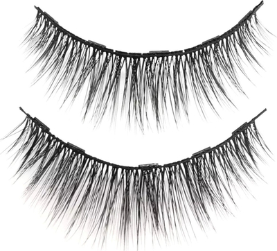 Set qerpikësh magnetikë AG851A Long, 5 palë, me eyeliner dhe pincetë, i zi