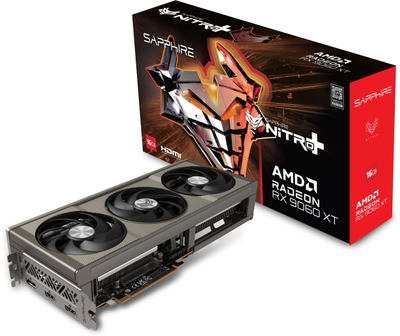Kартичка за графика Sapphire AMD Radeon RX 9060 XT NITRO+, 16GB GDDR6, PCIe 4.0, црна