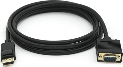 Kabllo DisplayPort në VGA Equip 119338, 2 m, i zi